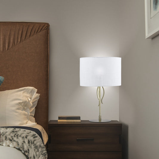 Medidas lámpara sobremesa Dana Cuero AJP/Alemar 3266PT-1PCU - luzguru.com