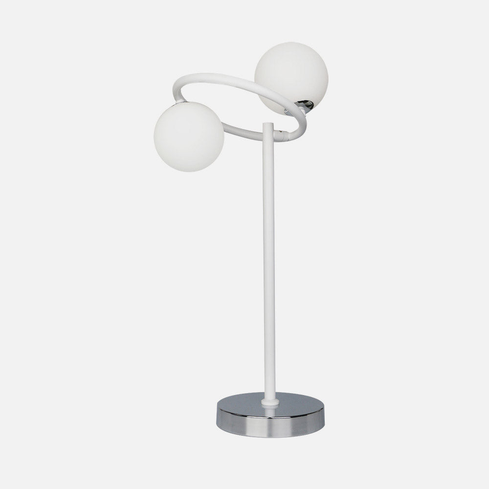 Lámpara La Habana fabricada en Metal color Blanco y Cromo