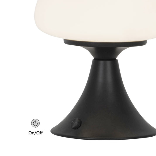 Medidas Sobremesa Magrit Negra AJP/Alemar Ref. 11257 - LuzGuru