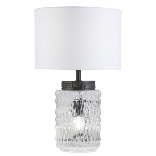 Medidas Lámpara Sobremesa Malmo Negro-Cristal AJP/Alemar Ref. 10871 - luzguru.com