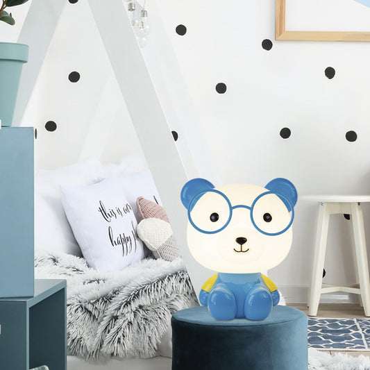 Sobremesa Perrito Azul AJP/Alemar Ref. 11756 - Medidas. Ilumina la habitación infantil con estilo. LuzGuru.com