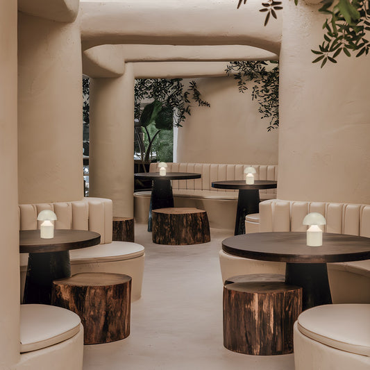 Sobremesa LED Nomo Arena AJP/Alemar (Ref. 11709): Dimensiones del producto. Luzguru.com