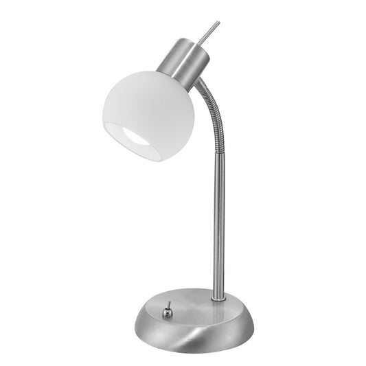 Lámpara de Sobremesa Opal 1 Luz E-14 AJP / Alemar - Níquel Satinado | AJP / Alemar