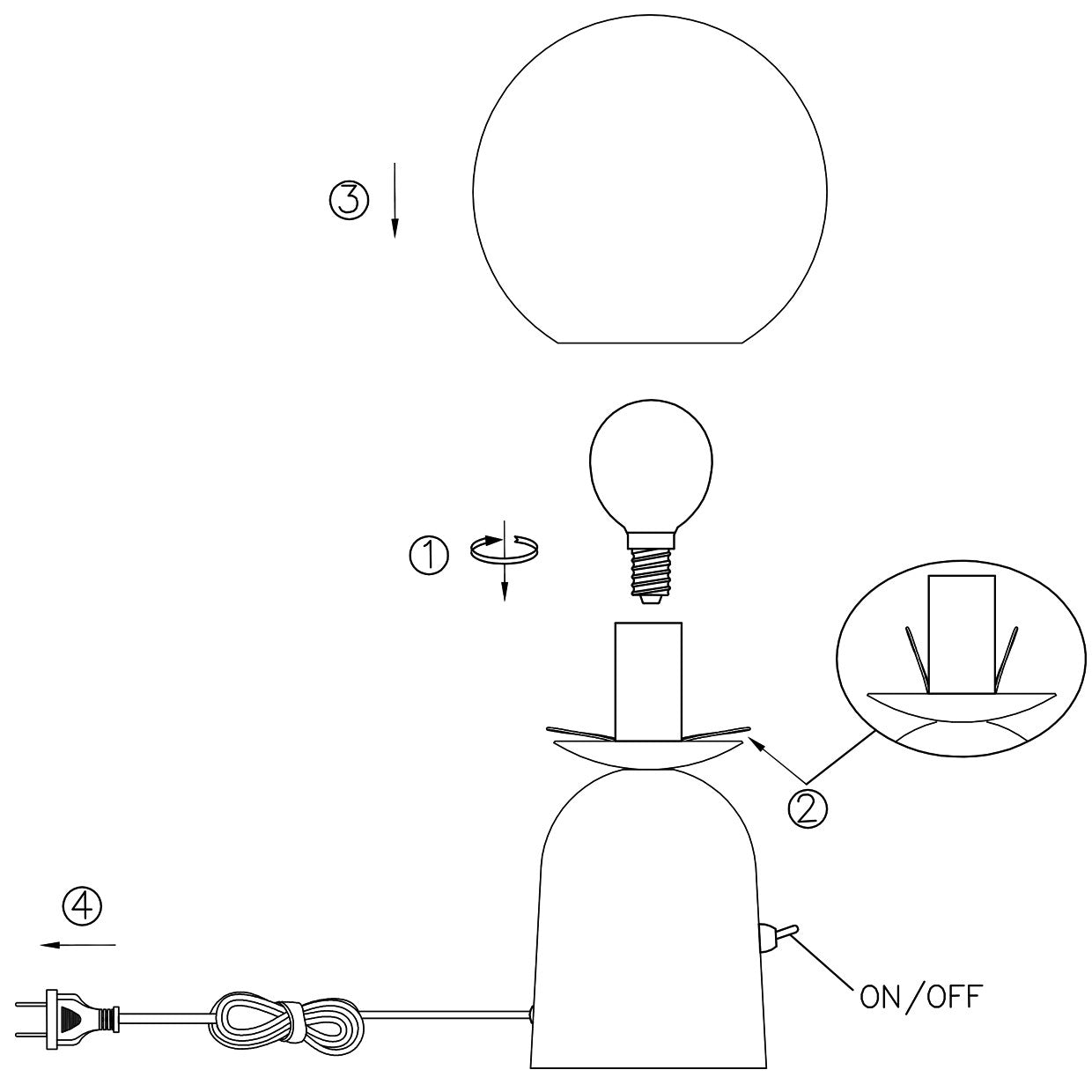 Sobremesa Parma Latón AJP/Alemar (Ref. 11601) - Medidas: Iluminación elegante para tu hogar. LuzGuru.com