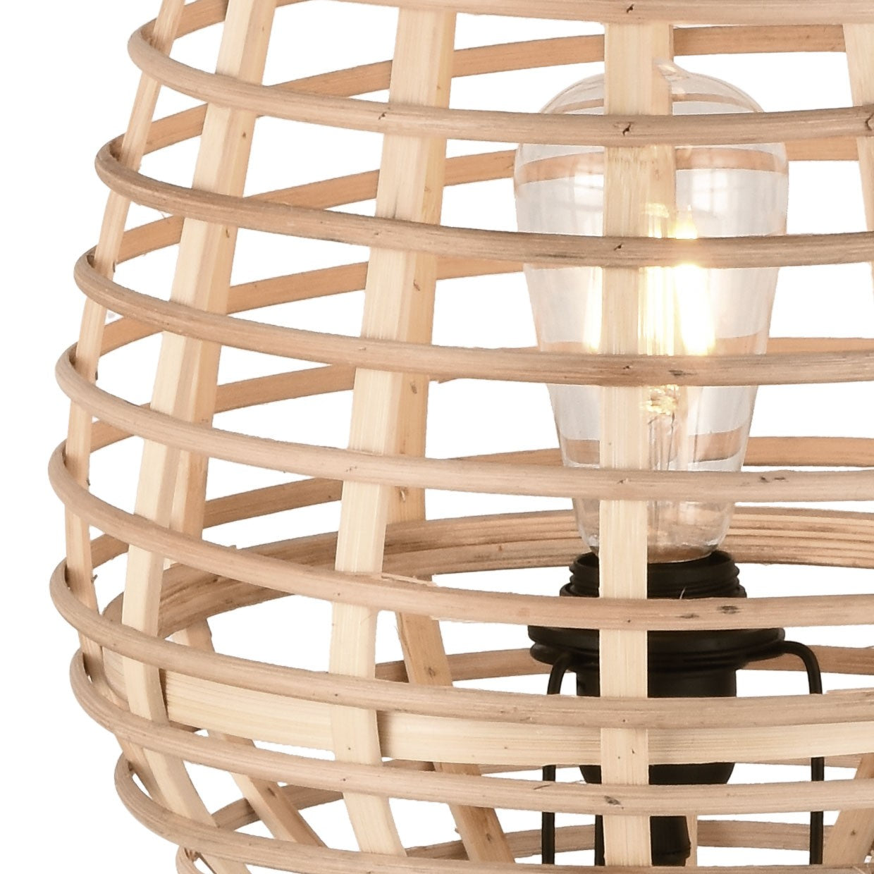 Lámpara sobremesa Picardo AJP/Alemar (Ref. 10955): Dimensiones detalladas. Descubre su diseño natural en madera. luzguru.com