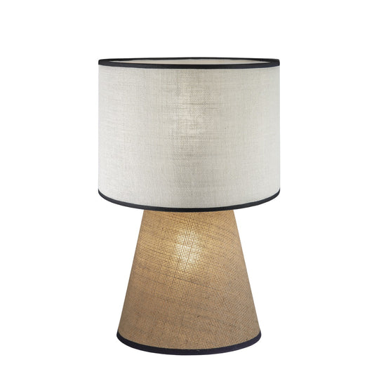 Medidas de la lámpara de sobremesa Selma Beige-Tostado AJP/Alemar (Ref. 11197) - luzguru.com