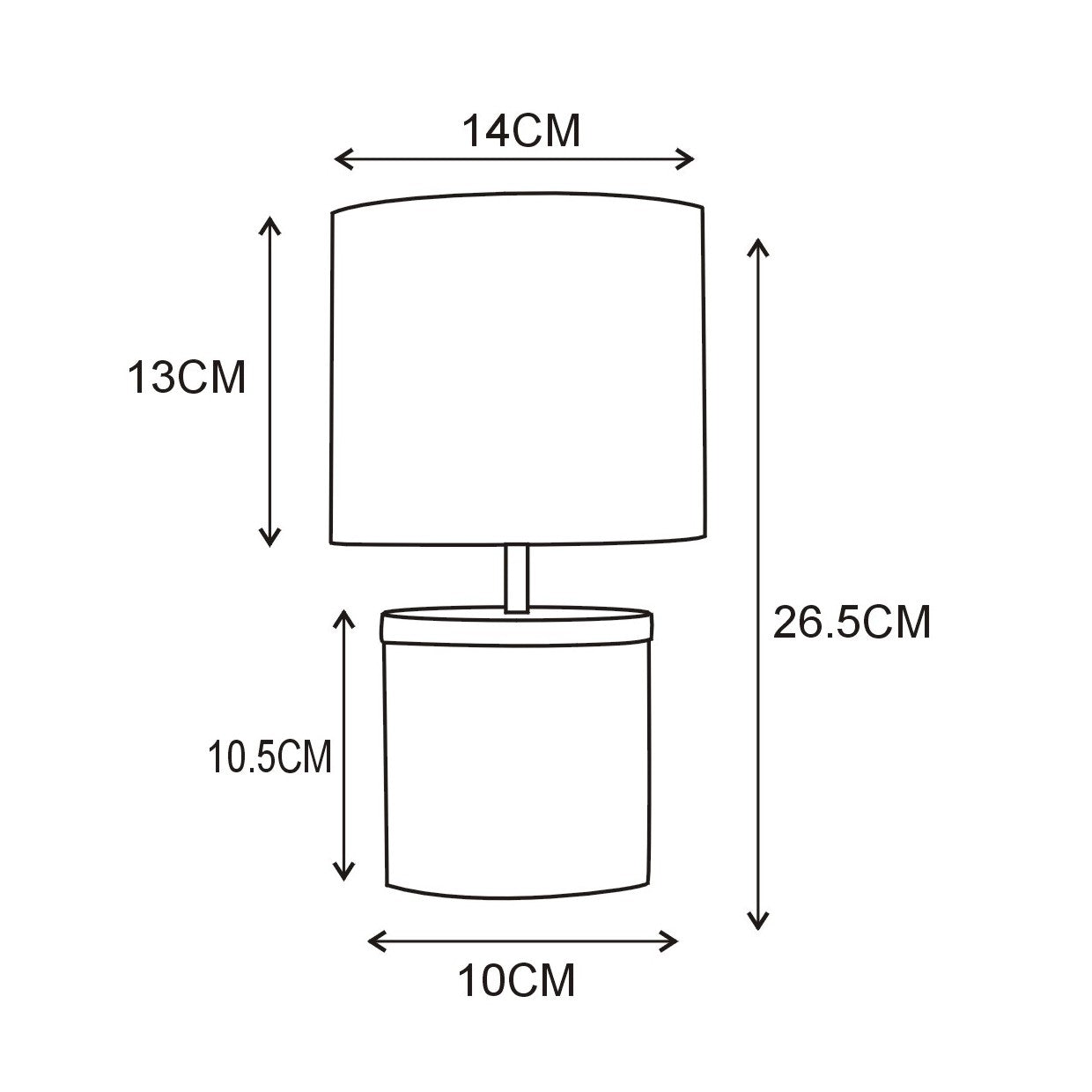 Sobremesa Tirol Gris AJP/Alemar (Ref. 11648): Dimensiones detalladas. Elegancia y modernidad para tu hogar. Compra ahora en luzguru.com
