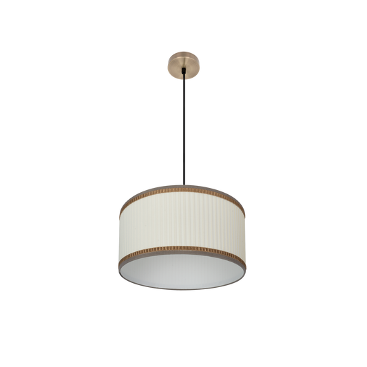 Lámpara Colgante Soprano Pantalla Plisada Fabrilamp - vista principal | Fabrilamp / Abrila · Ref. 177394015