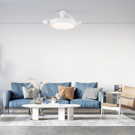 Ventilador Supereco Long fabricado en Acero color Blanco con aspas de PC