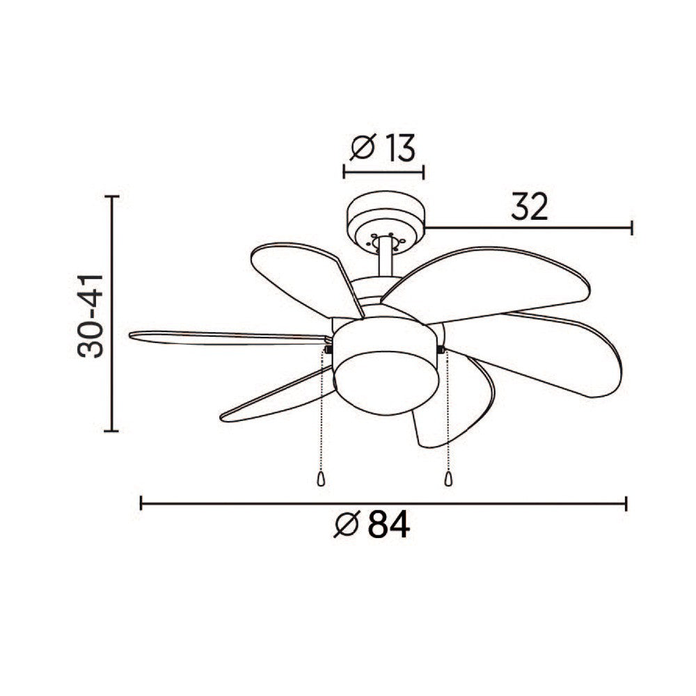 Elegante ventilador moderno ideal para salón