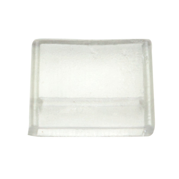 Tapa final transparente para tiras LED Freya de Fabrilamp. Protección y acabado perfecto.