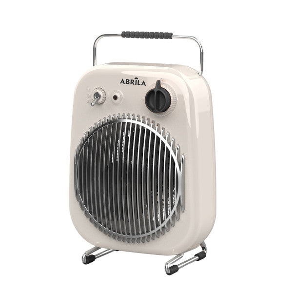 Termoventilador Eléctrico Portátil Martinica 2000 W Vintage Blanco y Negro Fabrilamp - vista principal | Fabrilamp / Abrila