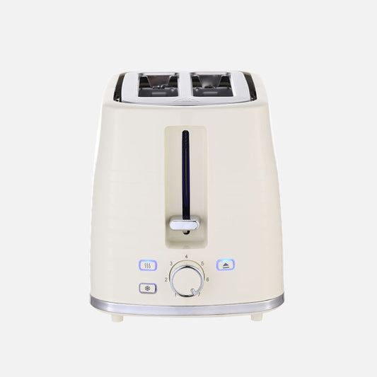 Tostador de Pan Borraja 930 W Beis Fabrilamp instalada en ambiente decorativo de salón o dormitorio | Fabrilamp / Abrila