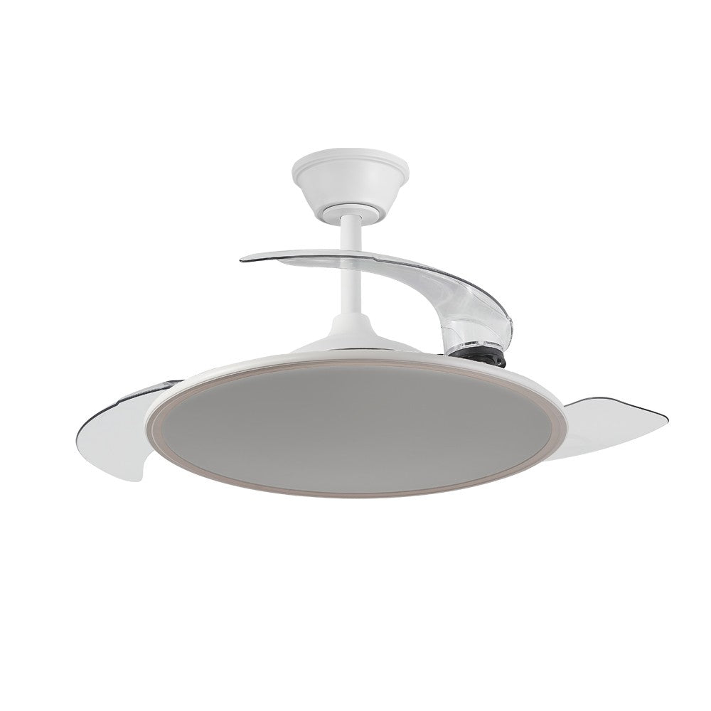 Elegante ventilador con luz, ideal para salón