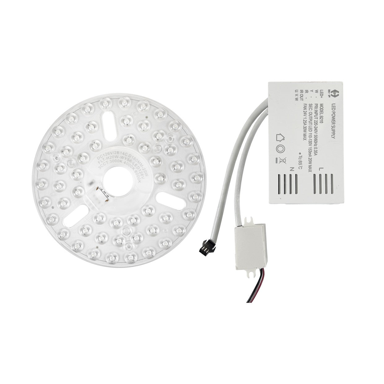 AJP / Alemar Valcano DRIVER-PLACA009 - Placa LED Blanca - luzguru.com