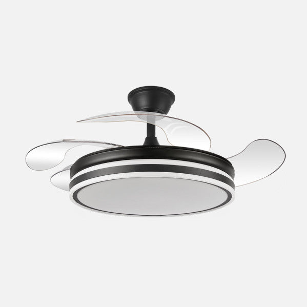 Ventilador de Techo Bayomo 107 cm Aspas Retráctiles LED Fabrilamp - Negro | Fabrilamp / Abrila
