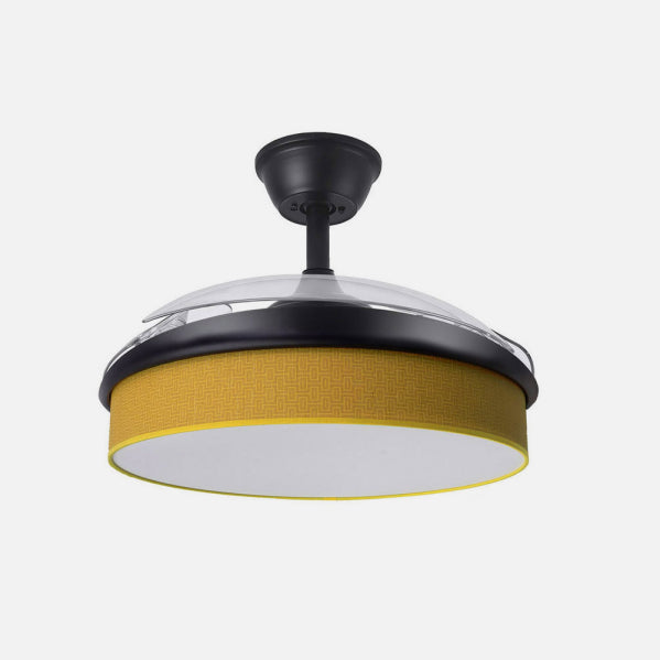 Ventilador de Techo Retráctil MODA 91 cm LED 72W Negro y Amarillo Fabrilamp - imagen 3 | Fabrilamp / Abrila