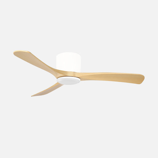 Ventilador Paterna fabricado en Metal color Blanco con aspas Haya