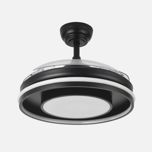 Ventilador de Techo Pitufo 107 cm Aspas Retráctiles con Luz LED RGB Negro Fabrilamp - imagen 2 | Fabrilamp / Abrila
