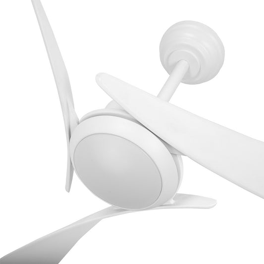 Ventilador Tarento fabricado en metal color blanco con aspas ABS