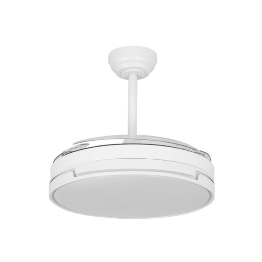 Ventilador Papiro DC 59W Blanco, detalle del mando a distancia, Fabrilamp