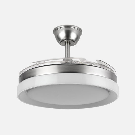 Ventilador de Techo Zenit 107 cm Aspas Retráctiles LED Níquel Fabrilamp - imagen 2 | Fabrilamp / Abrila