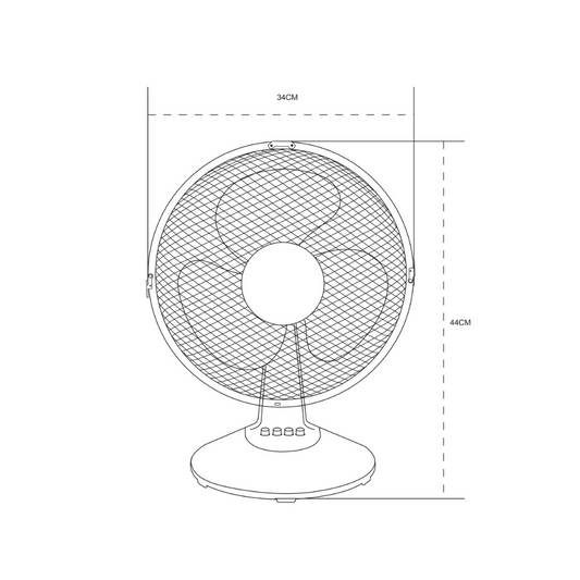 Ventilador Cefir fabricado en PP color Blanco