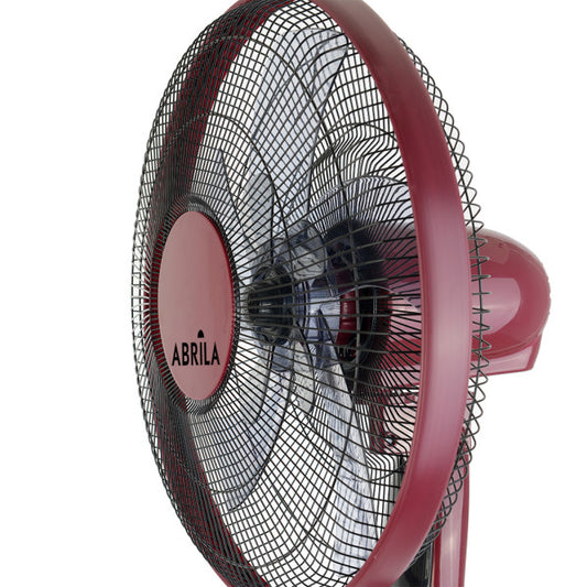 Ventilador de Pie Borlon 43 cm Negro y Burdeos con Mando Fabrilamp - imagen 2 | Fabrilamp / Abrila