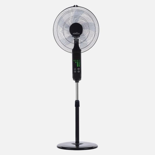 Ventilador de Pie Rodium Negro 45W con Mando y Temporizador Fabrilamp - imagen 2 | Fabrilamp / Abrila