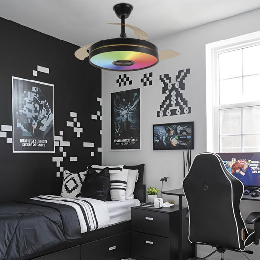 Medidas Ventilador Enio Negro 50cm AJP Alemar Ref. 11828 - LuzGuru