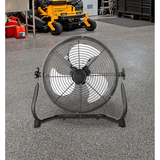 Ventilador Midas fabricado en Metal color Negro y Cromo