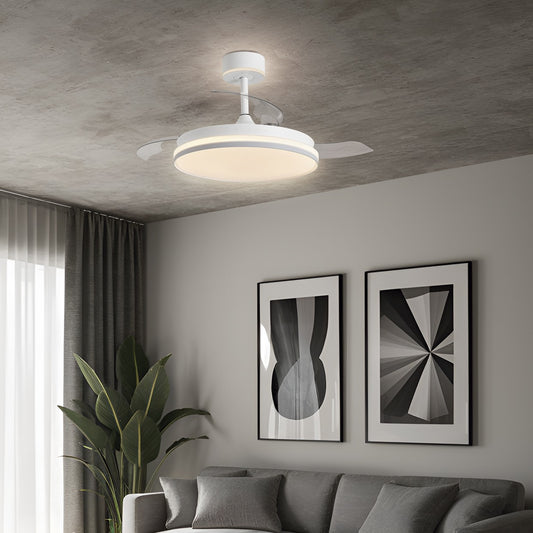 Medidas Ventilador Techo Luxe 50cm Blanco - AJP/Alemar Ref. 11831 - LuzGuru