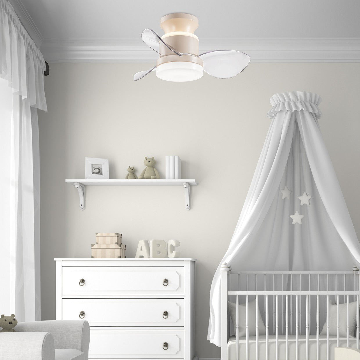 Medidas Ventilador Salento Arena AJP Alemar 11567: Diámetro 558mm. Luzguru.com