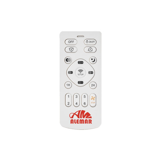 Medidas ventilador techo Salento Verde AJP/Alemar Ref. 11566: 558mm diámetro. Luzguru.com