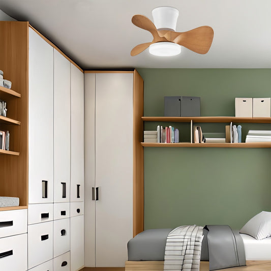 Medidas Ventilador Siux 56cm Marrón AJP Alemar Ref. 11538 - LuzGuru