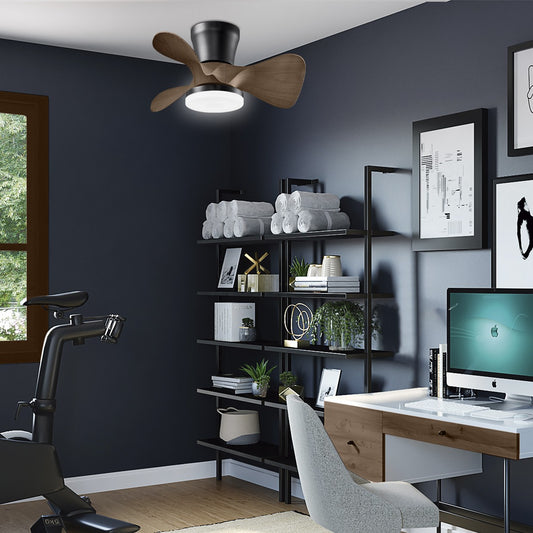 Ventilador techo Siux AJP Alemar 56cm, negro-madera, Ref. 11539: medidas detalladas. Elegancia y funcionalidad para tu hogar. Luz LED regulable. #AJP #Alemar #Siux #VentiladorTecho #LuzGuru