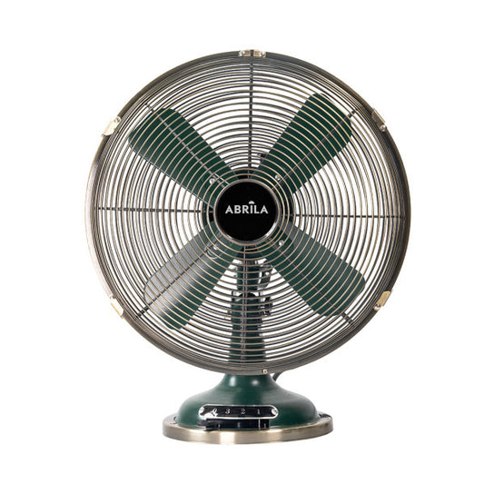 Ventilador de Sobremesa Capitolio 37W Oliva y Cuero Fabrilamp - imagen 2 | Fabrilamp / Abrila