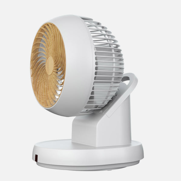 Ventilador de Sobremesa Urbel 30 W Blanco y Haya con Oscilación 3D Fabrilamp - imagen 3 | Fabrilamp / Abrila