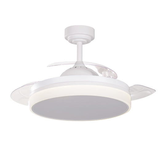 Ventilador de techo Vera fabricado en PMMA color blanco