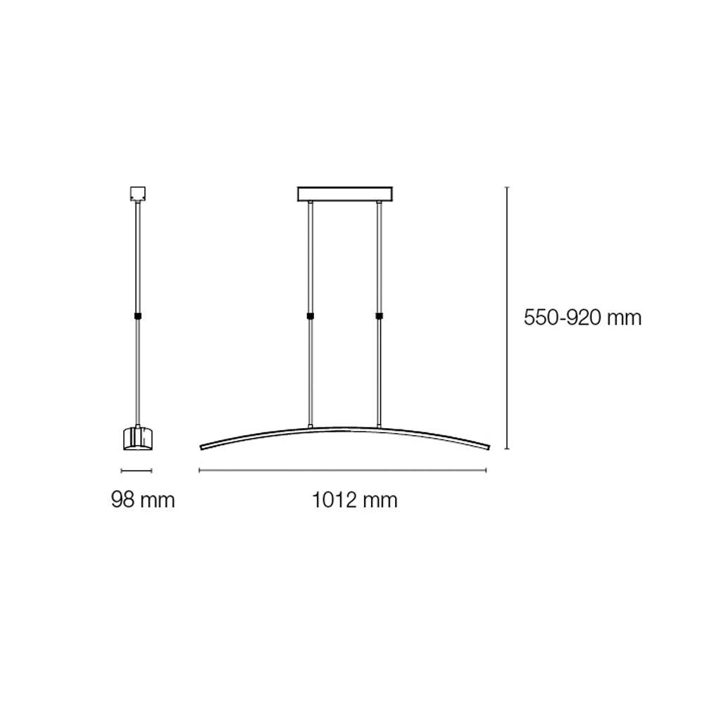 Lámpara de techo LED con 3031 lúmenes para iluminación brillante