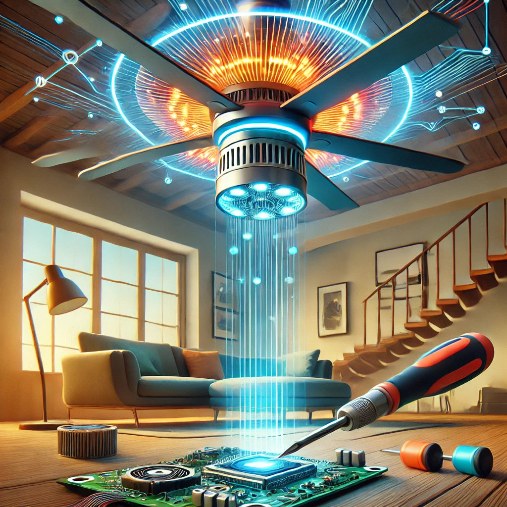 Cambiar iluminacion ventilador retractil