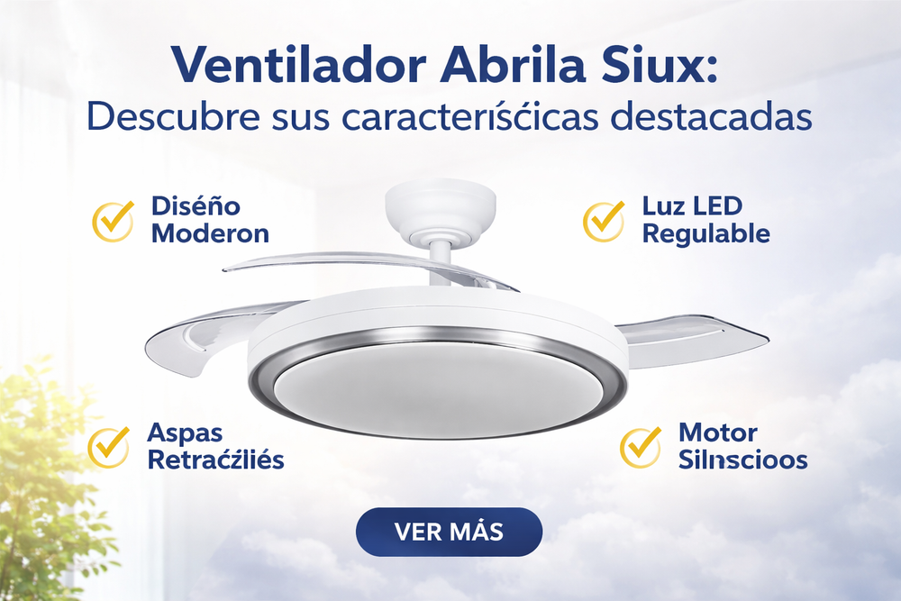 5 Ventajas del Ventilador Abrila Siux 60W DC