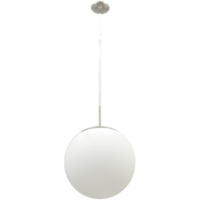 Colgante GLOBAL Interlusa 1xE27 Níquel/Blanco ajustable para iluminación interior