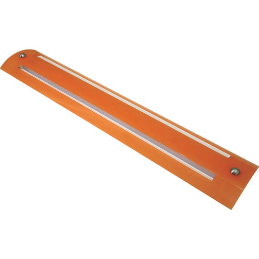 Plafón Moderno RUBI Rectangular 96 cm Naranja Interlusa - Vista frontal principal en fondo blanco | LuzGurú
