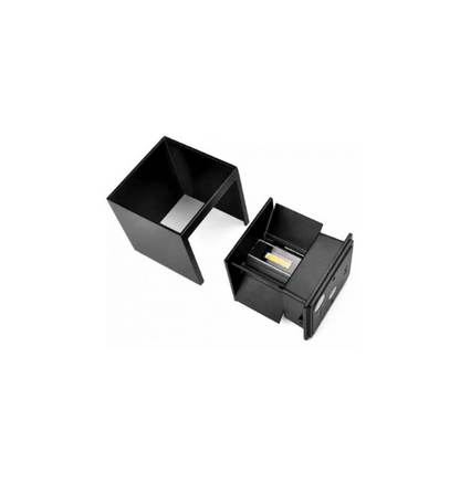 Medidas Aplique de Pared LED de Muñoz e Hijos (Apliques Exterior) en color Negro con luz bidireccional - Ref 005217