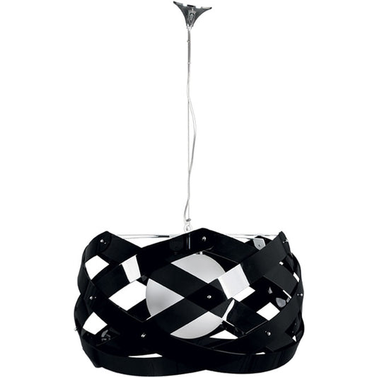 Lámpara Colgante Acuario 68 cm Negro/Blanco Interlusa - Vista frontal principal en fondo blanco | LuzGurú