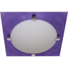 Plafón TAURO Cuadrado Grande Berenjena/Blanco Interlusa para iluminación interior