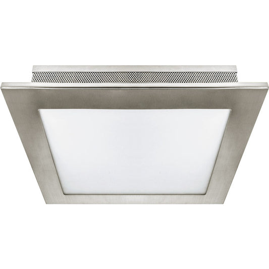 Plafón Moderno CAVA 36 cm Níquel Interlusa - Vista frontal principal en fondo blanco | LuzGurú