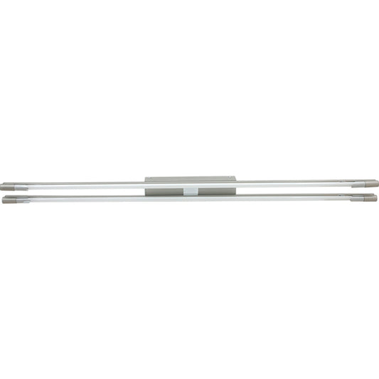 Plafón Amatista 64,5 cm Niquel Interlusa - Vista frontal principal en fondo blanco | LuzGurú