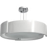 Colgante OSLO Moderno 8xE27 Blanco/Cromo Interlusa en un ambiente elegante